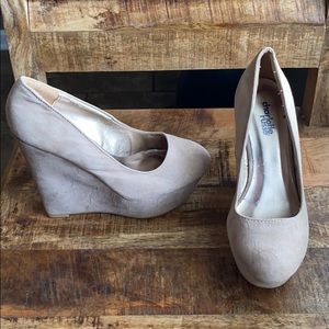 Charlotte Russe nude wedges.
